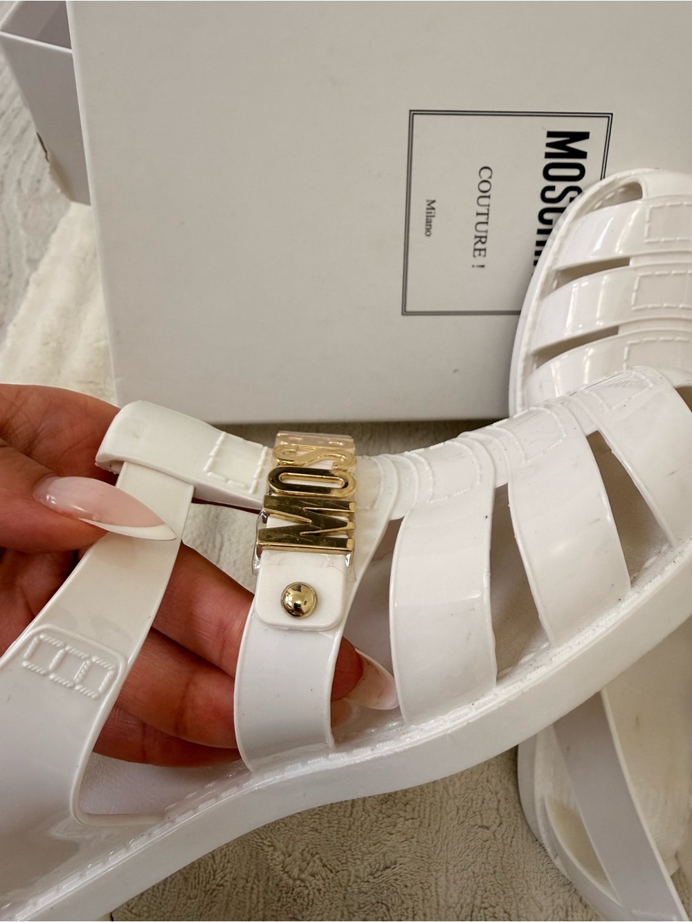 Moschino jelly Slingback Sandals - Picture 5 of 5